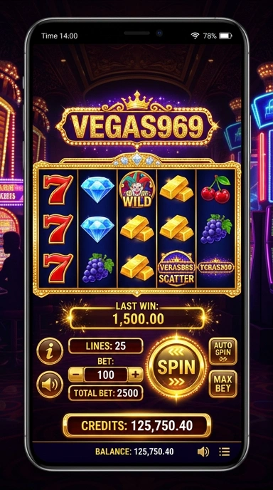 Pratinjau antarmuka vegas969 — aplikasi APK resmi Android v1.4.5